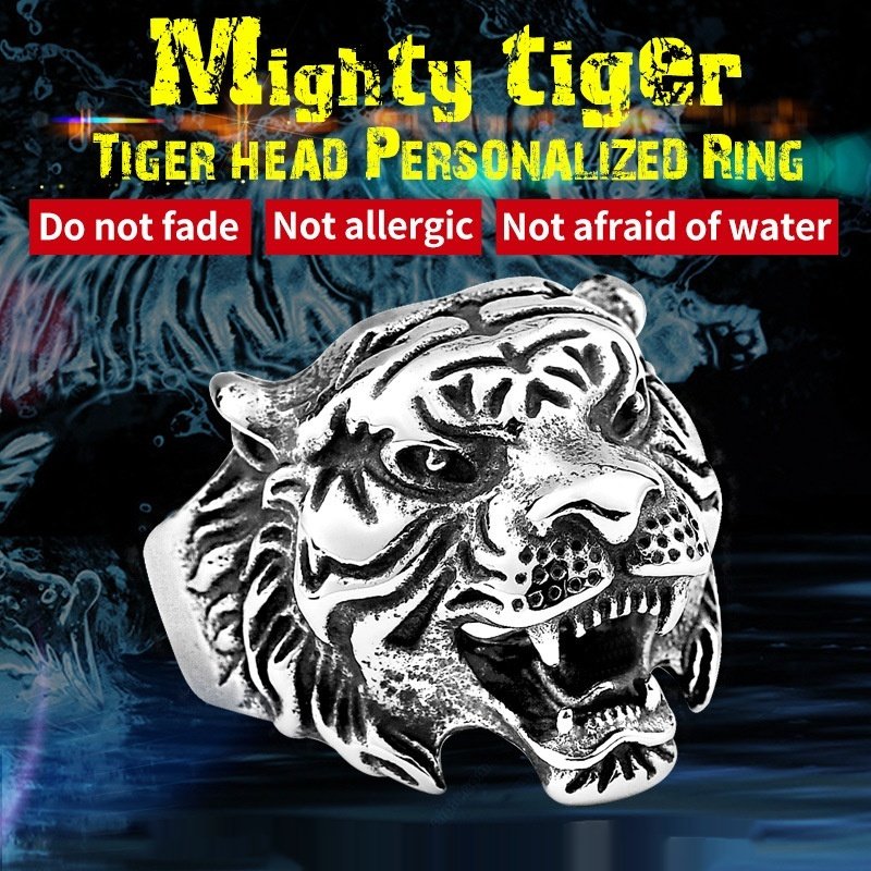 Retro Mens Creative Titanium Steel Ring - Image 3