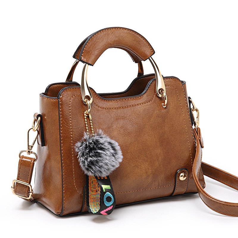 Women Vintage PU Handbag Polyester Handbag - Image 2