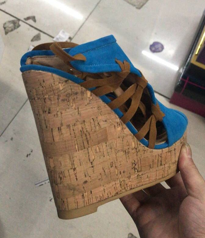 Women's Lace-up Fringed Sweet Fish Mouth Wedge Sandals - Image 2