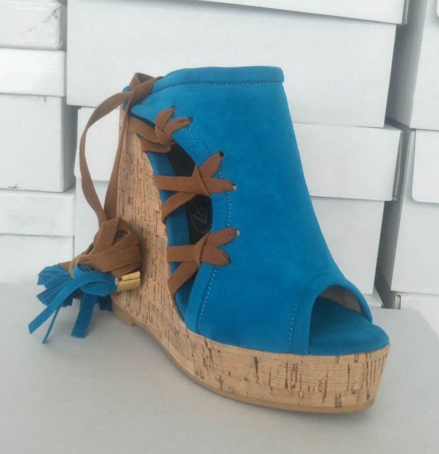 Women's Lace-up Fringed Sweet Fish Mouth Wedge Sandals - Image 5