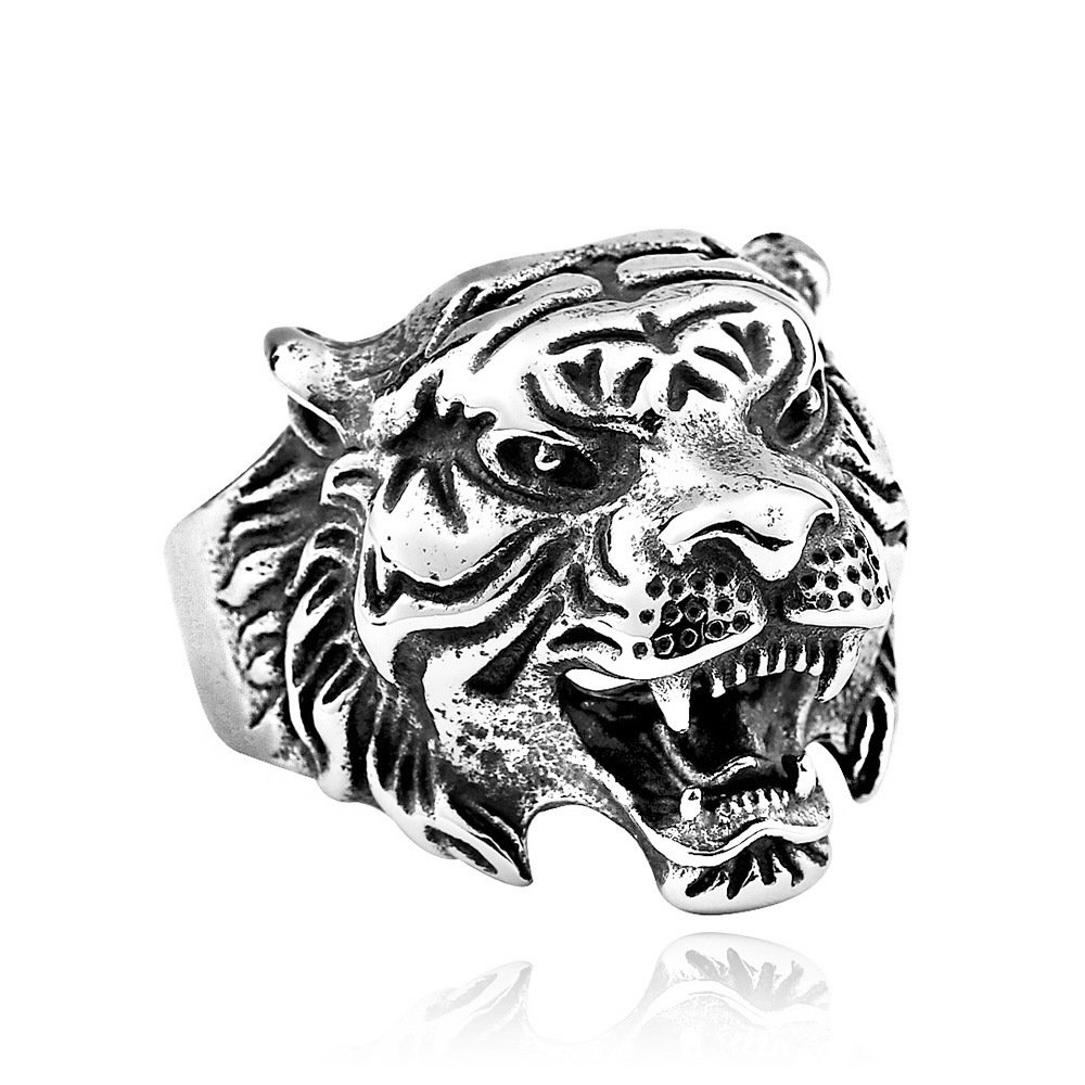 Retro Mens Creative Titanium Steel Ring - Image 5
