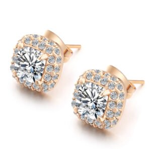Copper Micro-Inlay Stud Earrings