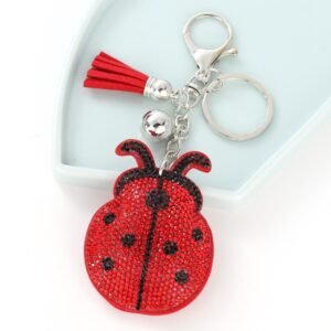 LADYBIRD Rhinestone Hot Rhinestone Keychain