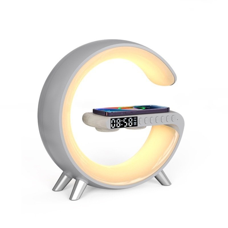 New Intelligent G Shaped LED Lamp Bluetooth Speake Wireless Charger Atmosphere Lamp App Control For Bedroom Home Decor - Image 7