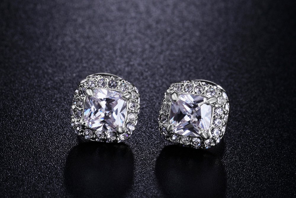 Copper Micro-Inlay Stud Earrings - Image 9