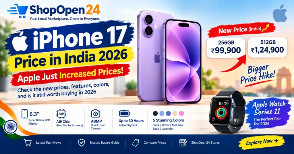 iPhone 17 Price in India 2026 after Apple price increase