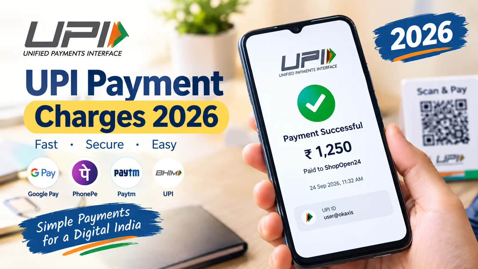 UPI Payment Charges 2026: Latest News, Rules & Free Limit