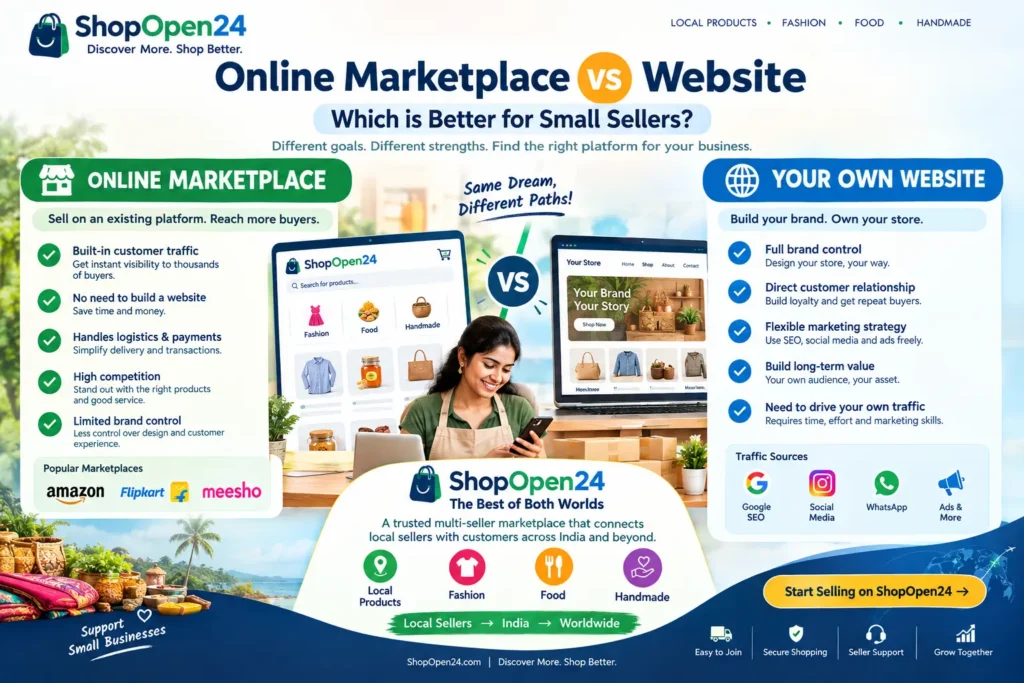 Online Marketplace vs Website: 7 Proven Tips (2026)