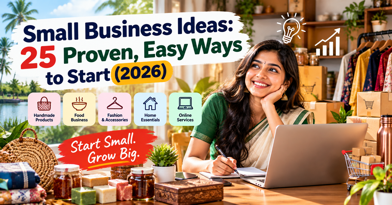 Small Business Ideas: 25 Proven, Easy Ways to Start (2026)