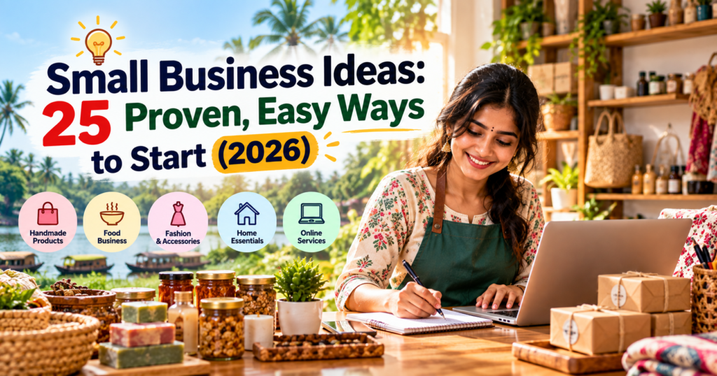 Small Business Ideas: 25 Proven, Easy Ways to Start (2026)