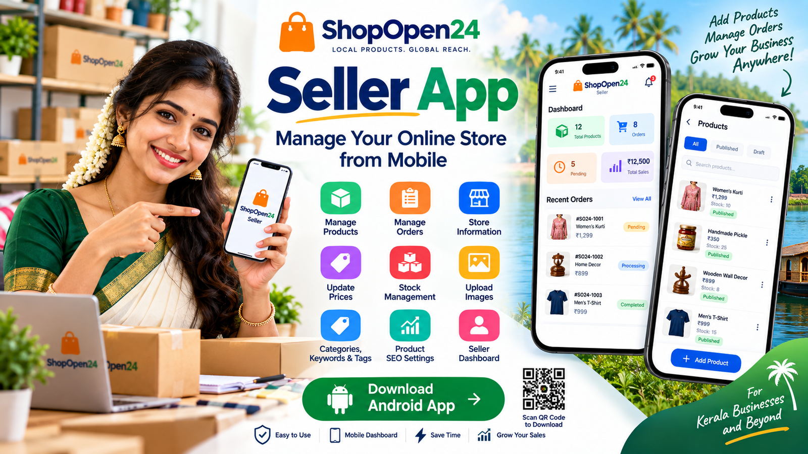 ShopOpen24 Seller App – Manage Your Online Store from Mobile