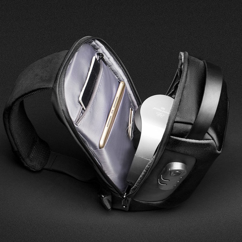 Waterproof USB Anti-theft Bag Men Oxford Crossbody Shoulder Bag Sling Multifunction Short Travel Messenger Chest Pack - Image 9