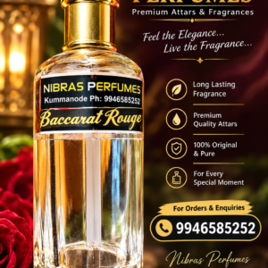 Baccarat Rouge Attar 12ml – Premium Long-Lasting Fragrance