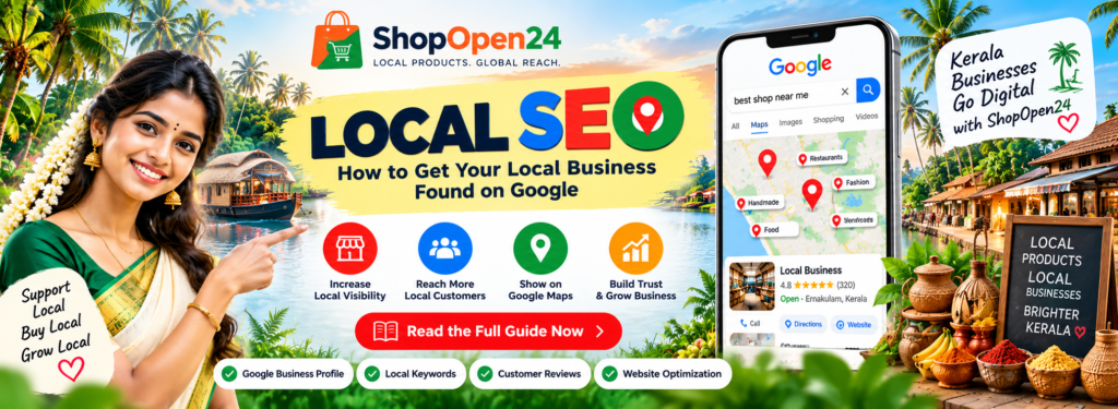 Local SEO Guide for Small Businesses in Kerala | ShopOpen24
