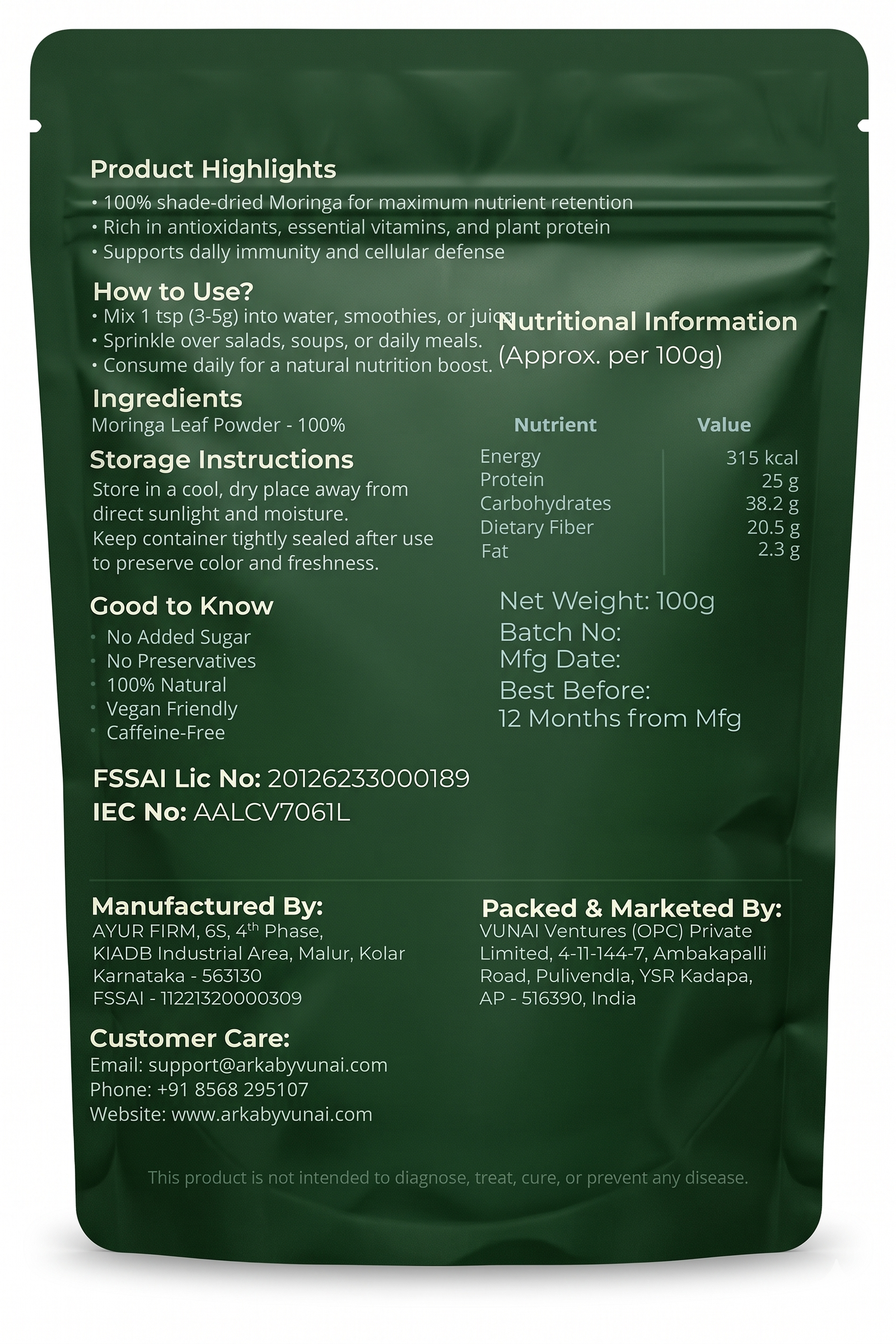 ARKA by VUNAI Daily Wellness Trio | Green Energy, Daily Greens & Gut Restore - Image 2