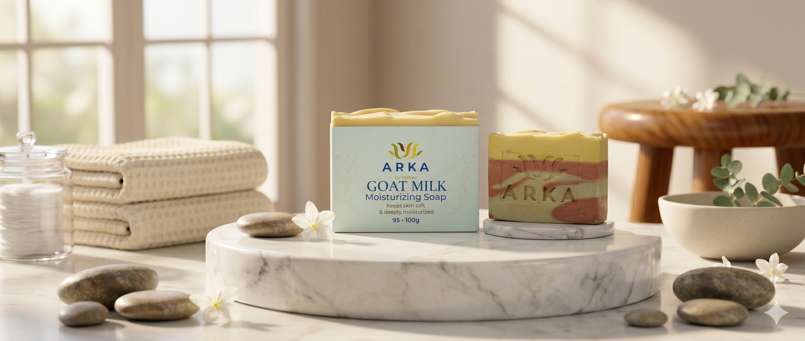 ARKA by VUNAI Goat Milk Handmade Soap | 100 g - Image 5
