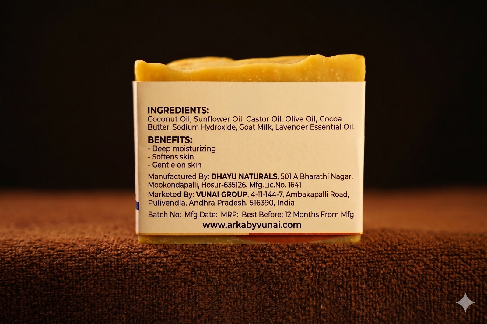 ARKA by VUNAI Goat Milk Handmade Soap | 100 g - Image 2