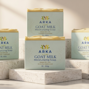 ARKA by VUNAI Goat Milk Handmade Soap | 100 g | Pack of 4