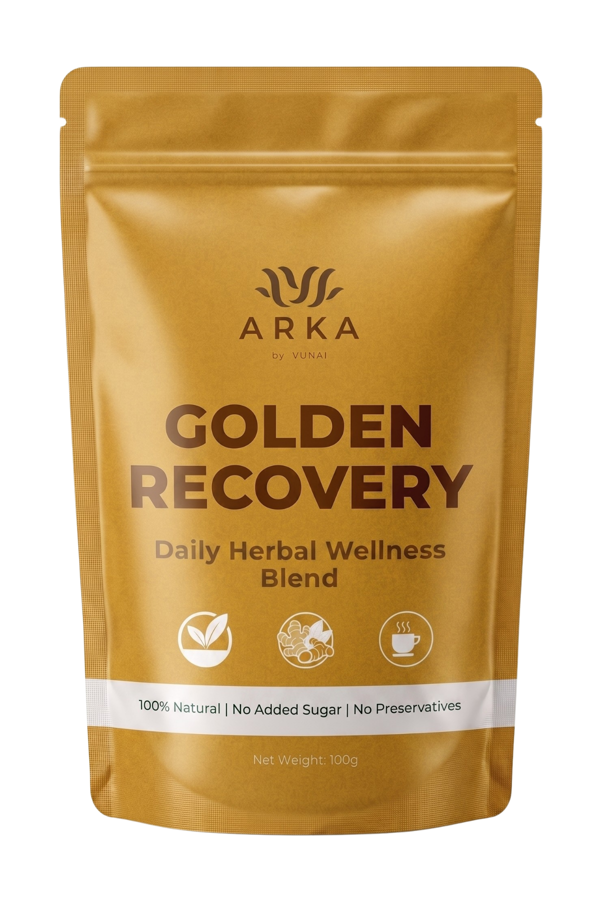 ARKA by VUNAI Golden Recovery 100g | Turmeric Ginger & Black Pepper