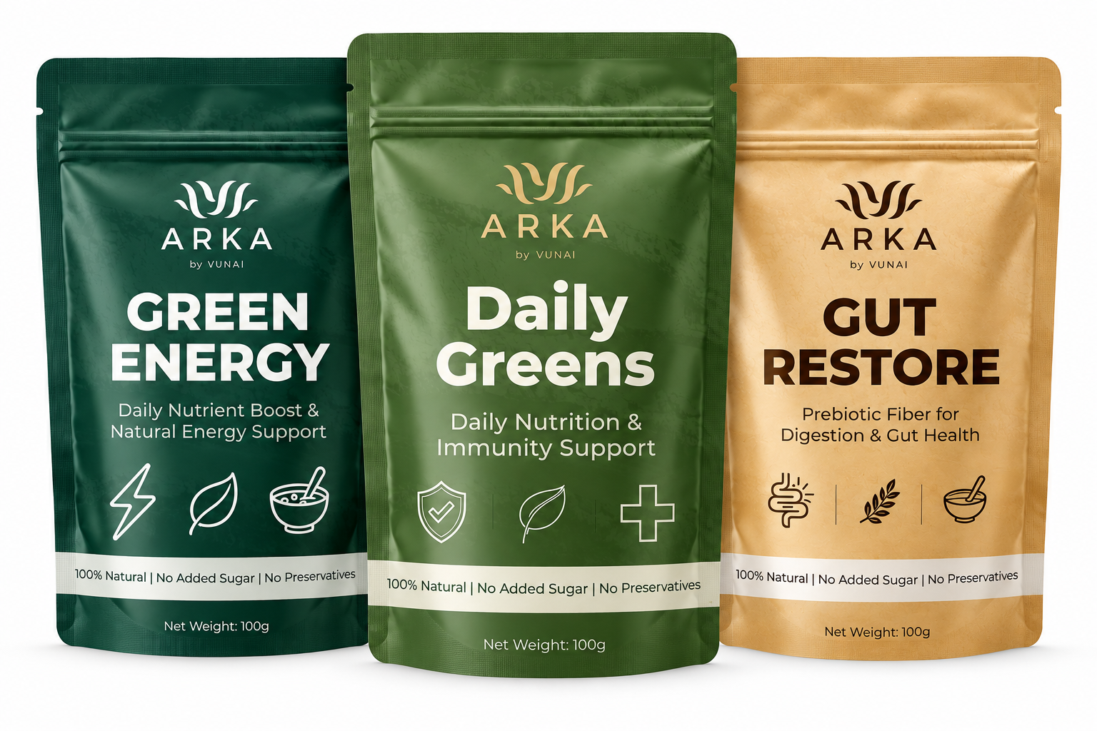 ARKA by VUNAI Daily Wellness Trio