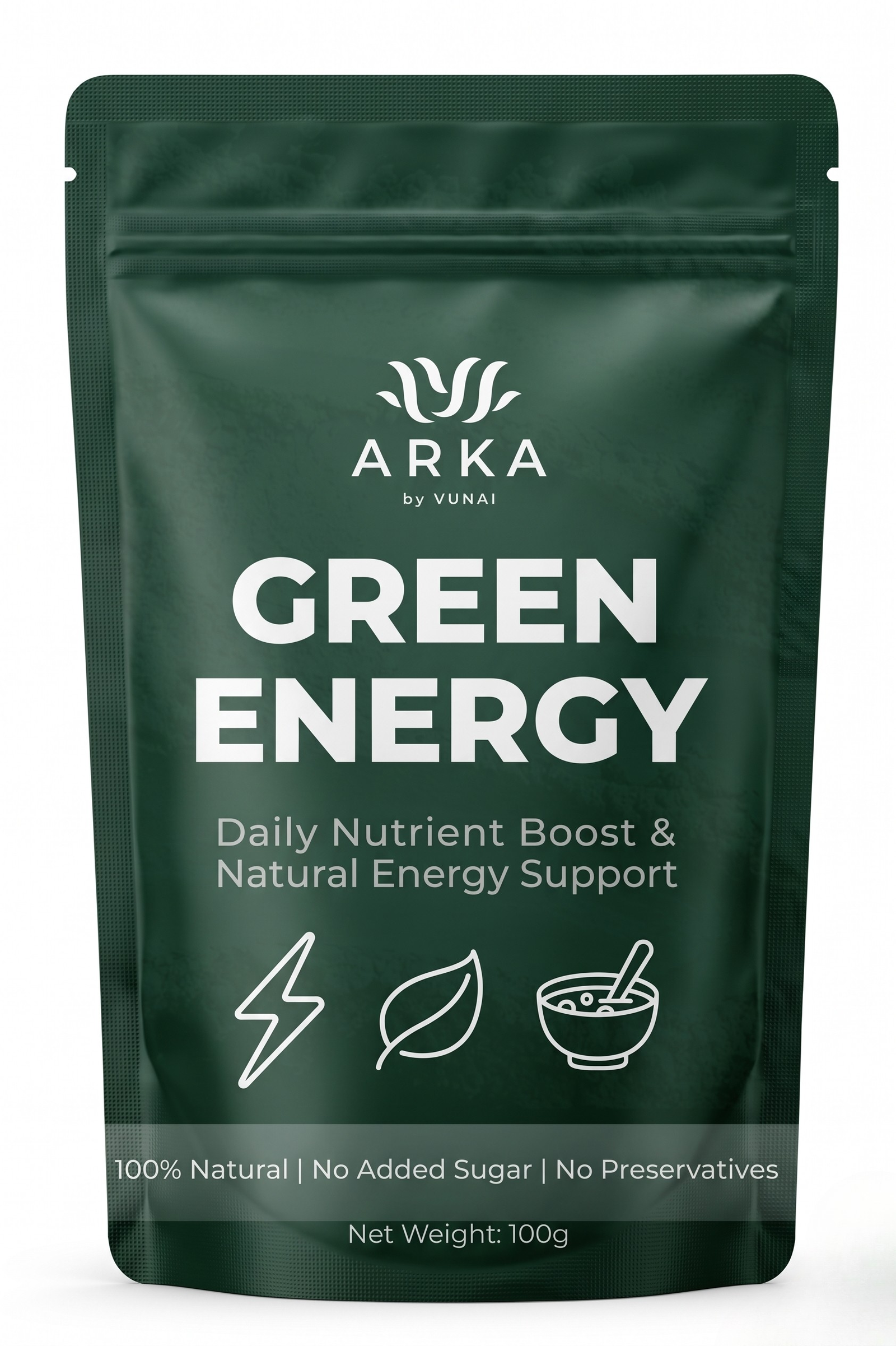 ARKA by VUNAI | Green Energy | Spirulina Powder | 100 g