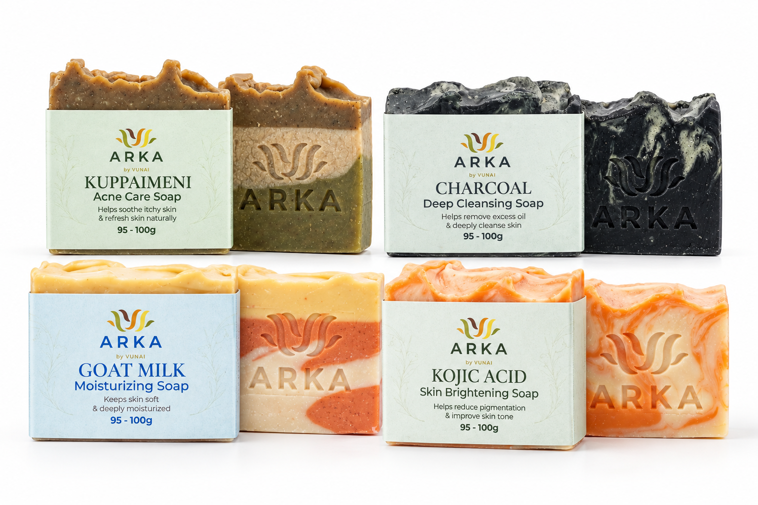 ARKA by VUNAI Handmade Soap Collection | 4 Varieties