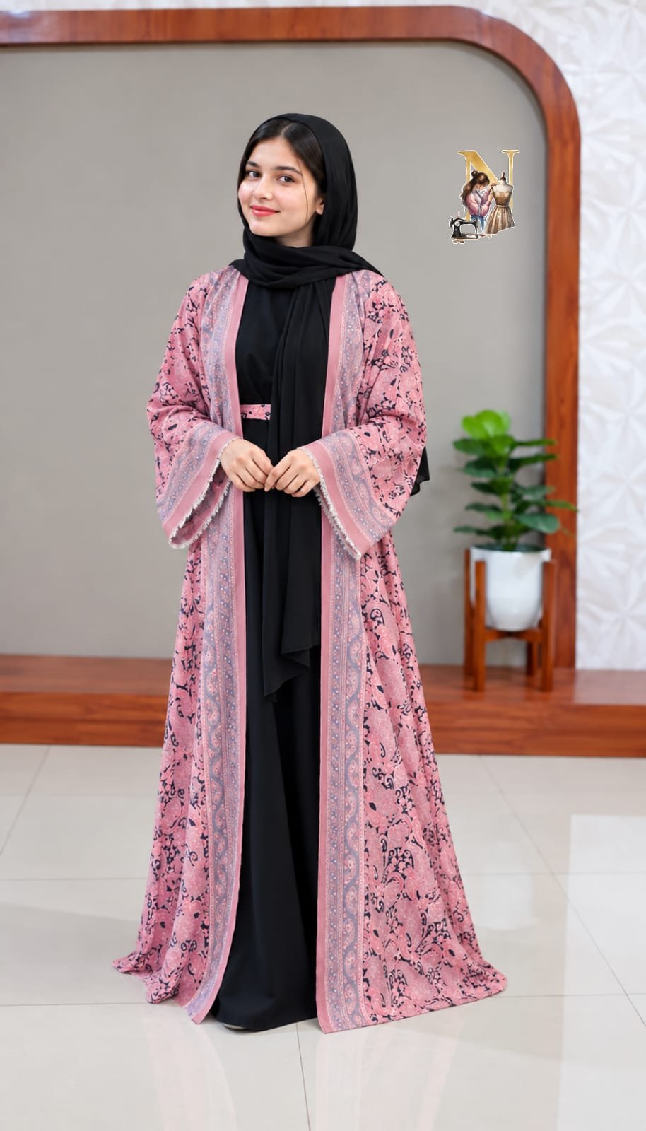Pashmina Pattern Abaya