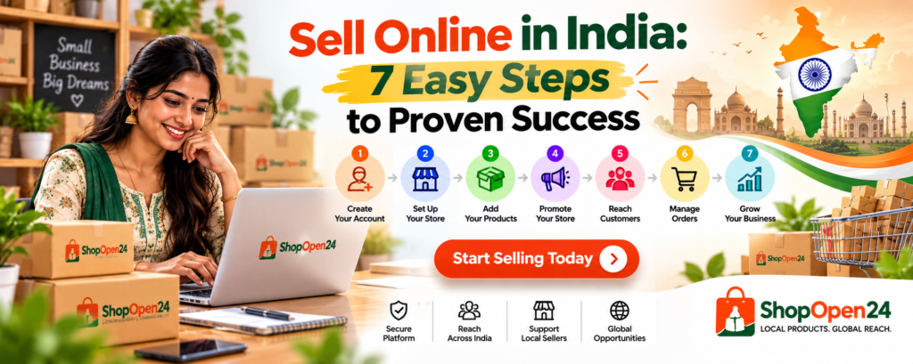 7 steps to sell online in India